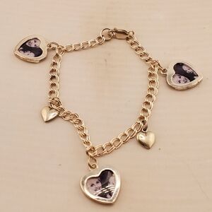 Sterling Photo Heart Charm Bracelet